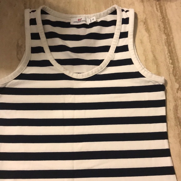 Vineyard vines navy and cream maxi dress - Picture 2 of 4